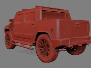 hummer sut 3D-Modell
