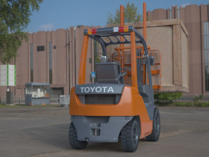 toyota forklift Modelo 3D
