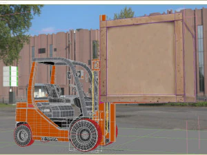 toyota forklift 3D Model