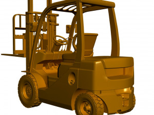 toyota forklift Modelo 3D