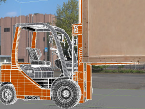 toyota forklift Modelo 3D