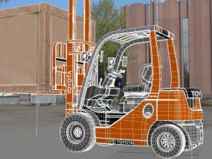 toyota forklift 3D Model