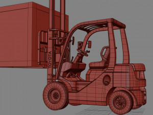 toyota forklift Modelo 3D