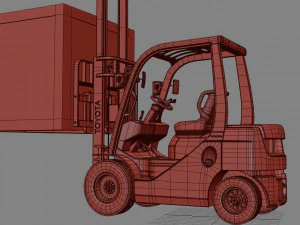 toyota forklift 3D Model