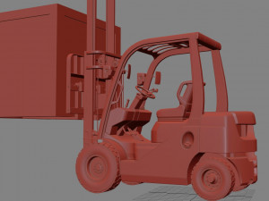 toyota forklift Modelo 3D