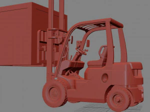 toyota forklift 3D Model