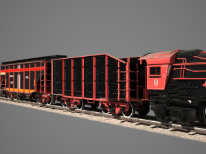 steam train 3D Model