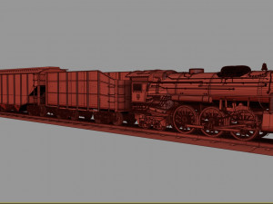 steam train 3D Model