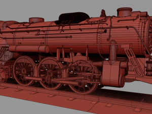steam train 3D Model