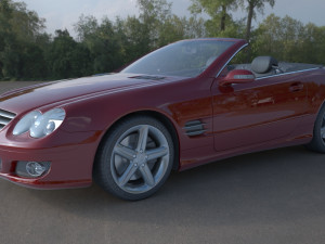 mercedes sl 500 3D Model