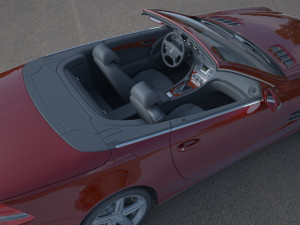 mercedes sl 500 3D Model