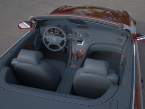mercedes sl 500 3D Model
