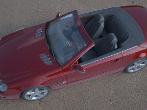 mercedes sl 500 3D Model