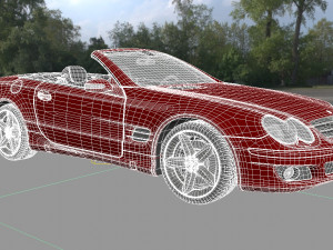 mercedes sl 500 3D Model