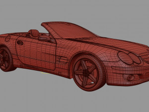 mercedes sl 500 3D Model