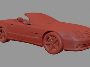 mercedes sl 500 3D Model