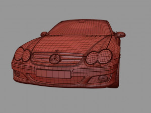 mercedes sl 500 3D Model