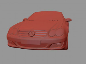 mercedes sl 500 3D Model