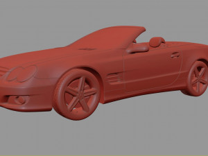mercedes sl 500 3D Model