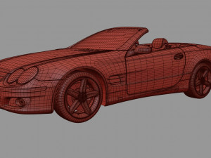 mercedes sl 500 3D Model