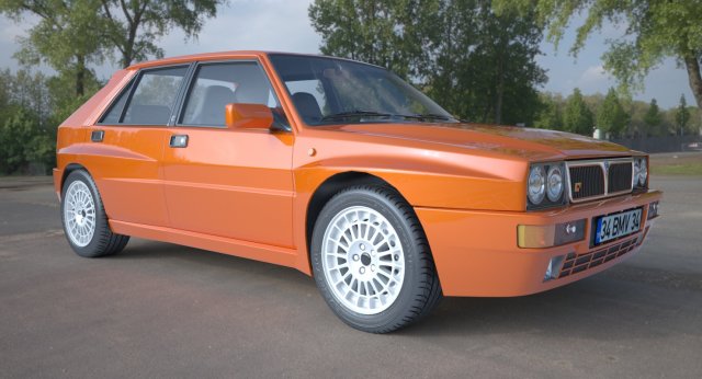 lancia delta hf 3D Model .c4d .max .obj .3ds .fbx .stl .blend 