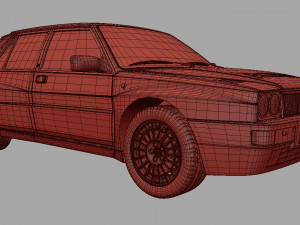 lancia delta hf 3D Model