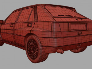 lancia delta hf 3D Model