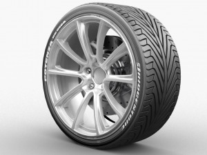 car tire 3D Model