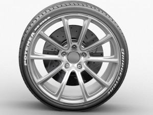 car tire Model 3D