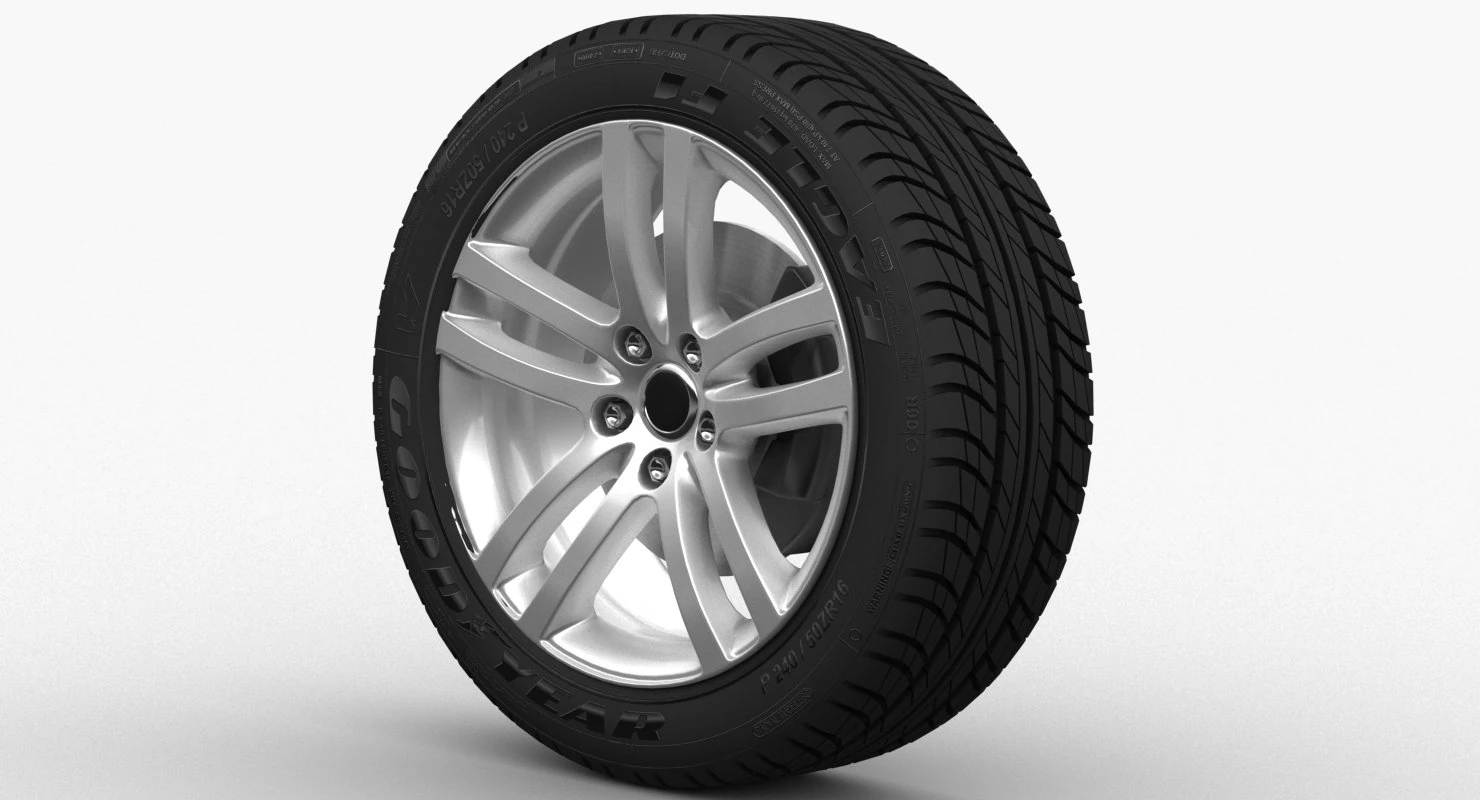 wheel car 3D Model .c4d .max .obj .3ds .fbx .stl .blend 