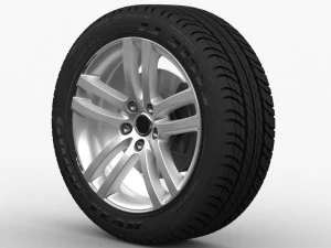 колісний автомобіль 3D Модель