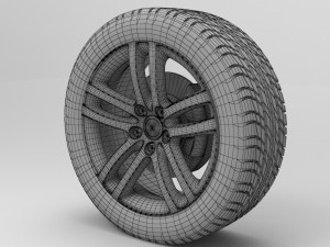 wheel car 3Dモデル