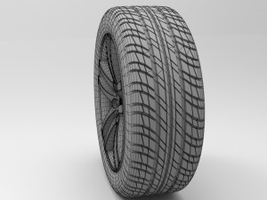 wheel car 3Dモデル