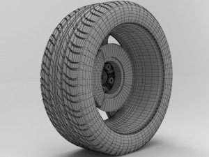 wheel car 3Dモデル