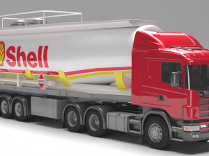 Scania 420 fuel tanker 3D Model