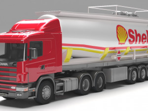 Scania 420 fuel tanker 3D Model