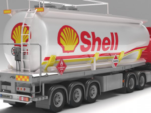 Scania 420 fuel tanker 3D Model