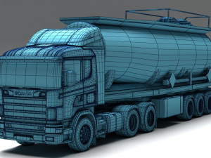 Scania 420 fuel tanker 3D Model
