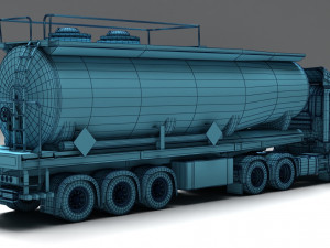 Scania 420 fuel tanker 3D Model