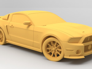 shelby gt 500 3D Модель