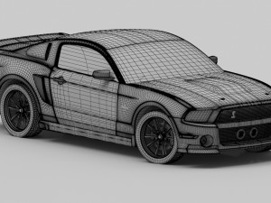 shelby gt 500 3D Модель