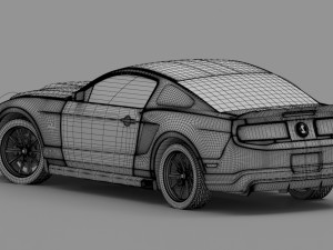 shelby gt 500 3D Модель
