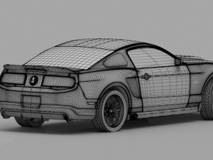 shelby gt 500 3D Модель