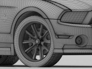 shelby gt 500 3D Model