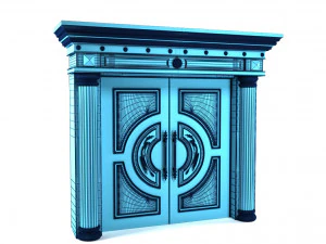 double door 01 3D Model
