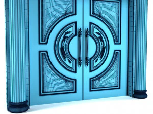 double door 01 3D Model