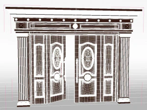 double door 02 3D Model