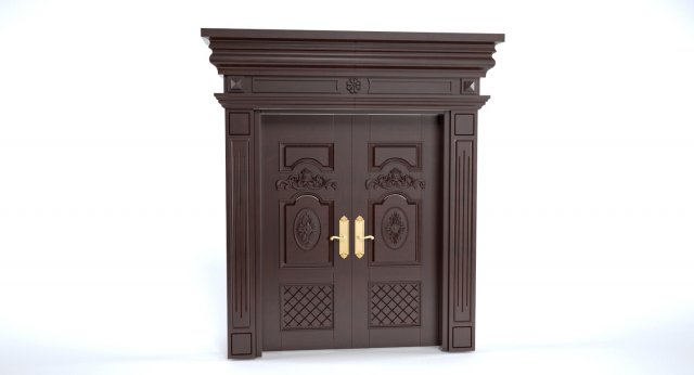 double door 03 3Dモデル .c4d .max .obj .3ds .fbx .stl .blend 