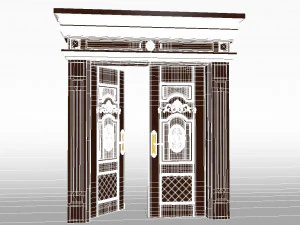 double door 03 3D Model