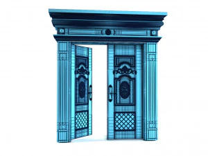 double door 03 3D Model